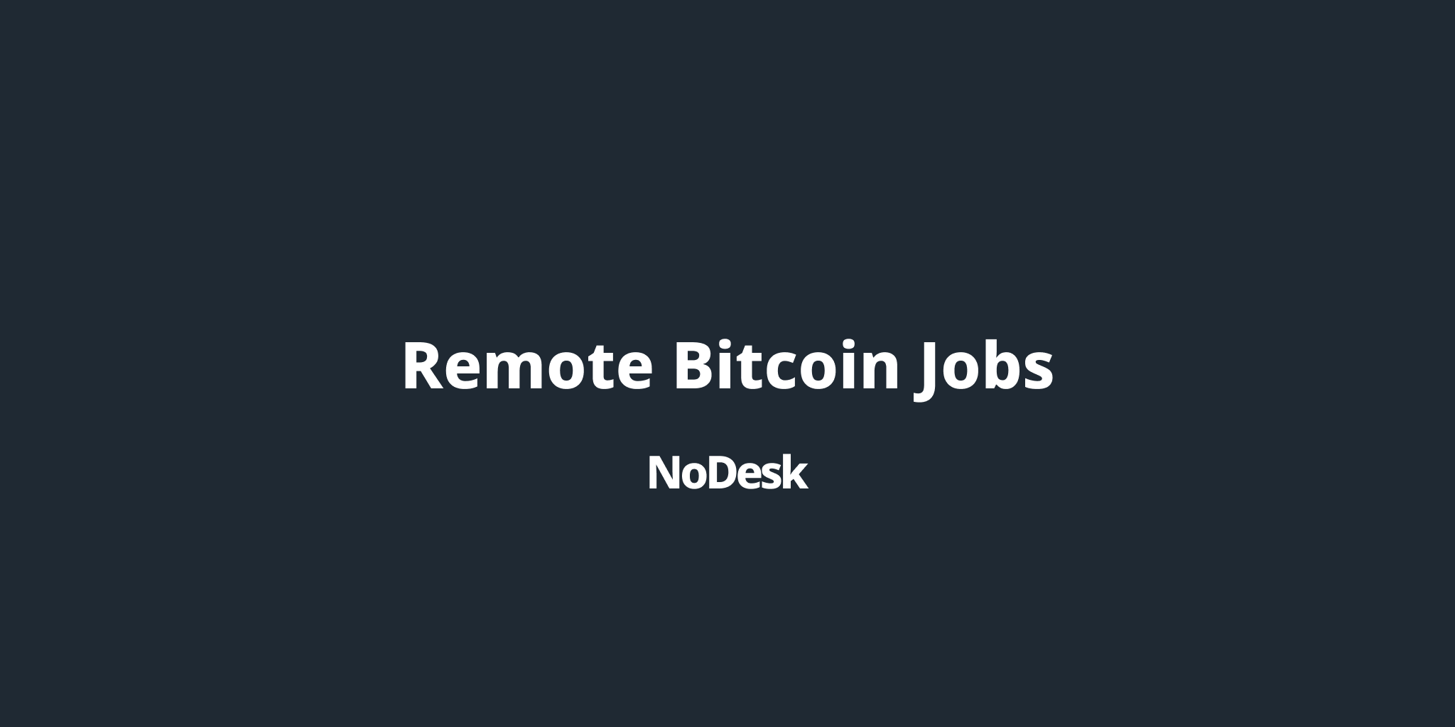 Bitcoin remote jobs ethereum price why