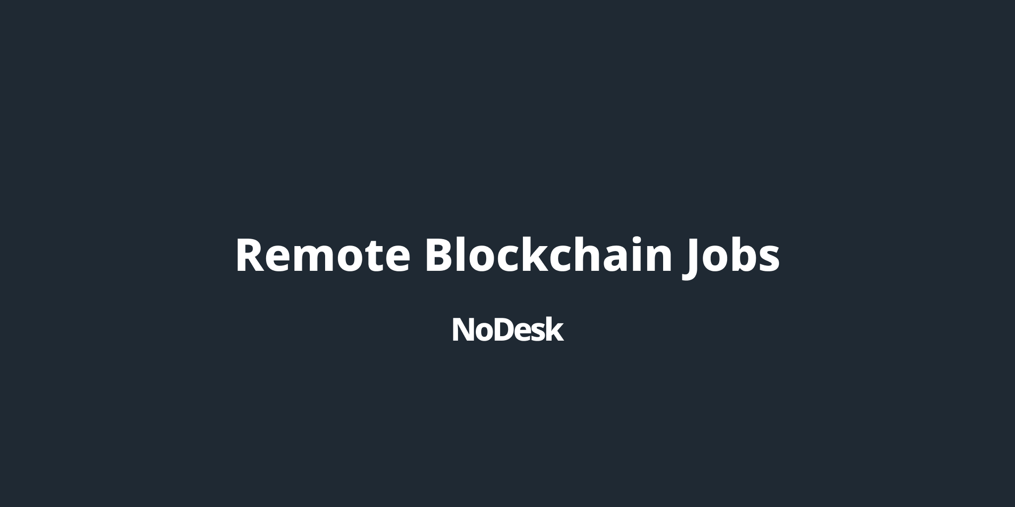 bitcoin jobs remote