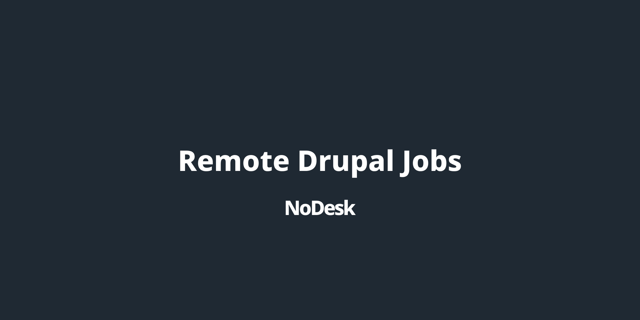 remote drupal developer jobs