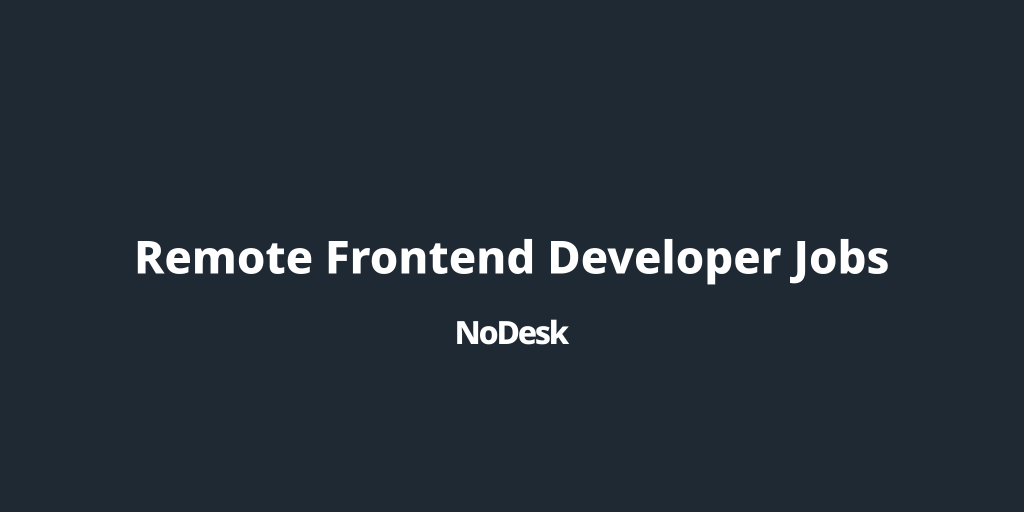 remote front end developer jobs entry level