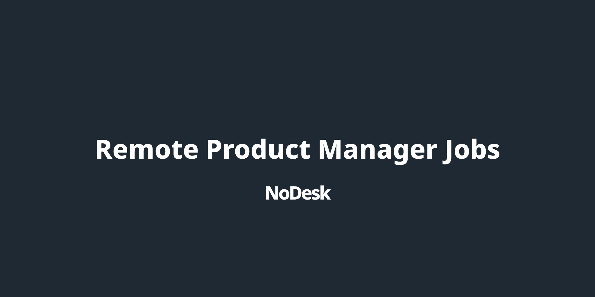 remote product manager jobs canada